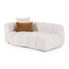 Freya Modern Beige Fabric Sectional w/ Console