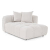 Freya Modern Beige Fabric Sectional w/ Console
