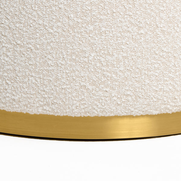 Divani Casa Frontier Glam Beige Fabric Curved Sectional Sofa With Beige Pillows Model VGOD-ZW-943-BGE2-SECT