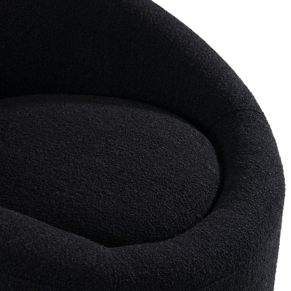 Modrest Frontier Glam Black Fabric Accent Chair Model VGOD-ZW-993-BLK