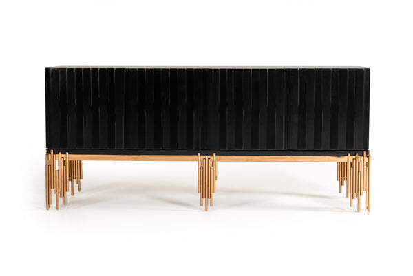 Modrest Token Modern Black & Rosegold Buffet Model VGVCG816
