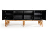 Modrest Token Modern Black & Rosegold Buffet Model VGVCG816