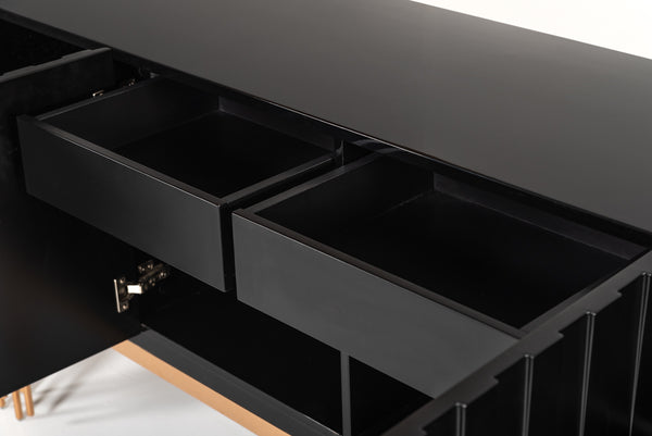 Modrest Token Modern Black & Rosegold Buffet Model VGVCG816