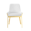 Modrest Ganon Modern White & Gold Dining Chair Model VGGAGA-6736CH-WHT-GLD-DC