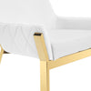 Modrest Ganon Modern White & Gold Dining Chair Model VGGAGA-6736CH-WHT-GLD-DC
