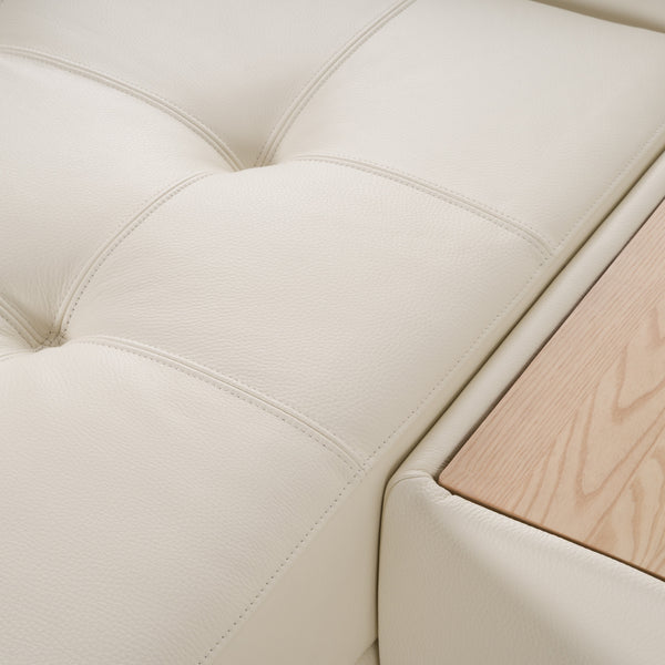 Divani Casa Garfield Modern Off White Leather 7 Piece Modular Sectional Model VGKK-KF.7120-SET-OFFW