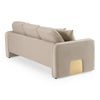 Gaston Modern Taupe Velvet Sofa