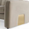 Gaston Modern Taupe Velvet Sofa