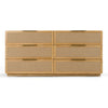 Gavin Modern Natural Ash + Rattan Dresser