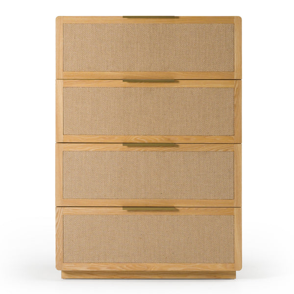 Gavin Modern Natural Ash + Rattan Chest