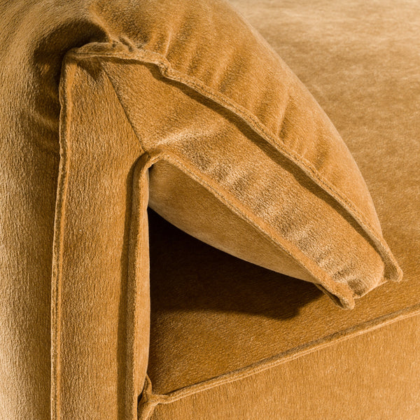 Divani Casa Gene Modern Ochre Fabric Modular Armless Sectional Seat Model VGSX-F6062-CHR-OCHRE