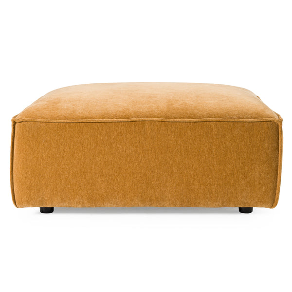 Divani Casa Gene Modern Ochre Fabric Modular Ottoman Model VGSX-F6062-OT-OCHRE