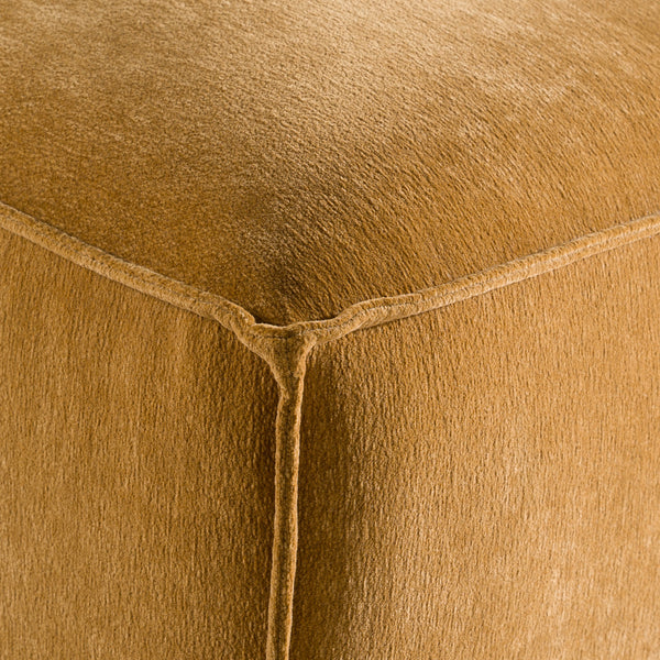 Divani Casa Gene Modern Ochre Fabric Modular Ottoman Model VGSX-F6062-OT-OCHRE