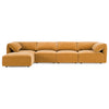 Divani Casa Gene Modern Ochre Fabric 5 Piece Modular Sectional Sofa Model VGSX-F6062-5PC-OCHRE