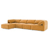Divani Casa Gene Modern Ochre Fabric 5 Piece Modular Sectional Sofa Model VGSX-F6062-5PC-OCHRE