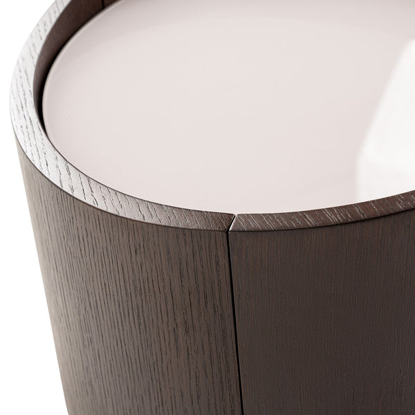 Geneva Modern Brown Oak Nightstand