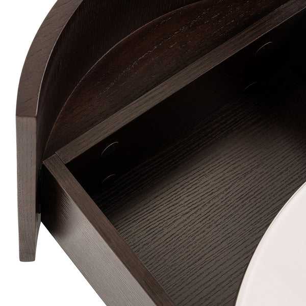 Geneva Modern Brown Oak Nightstand
