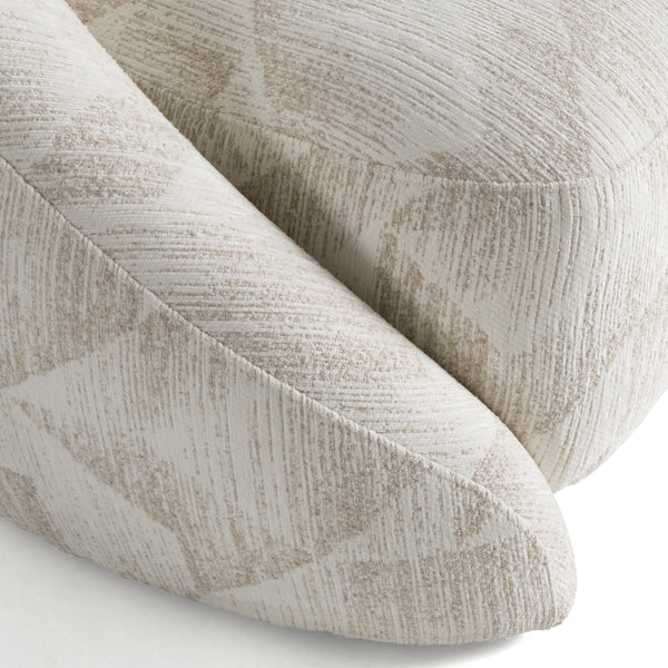 Divani Casa Gentle Modern Beige Pattern Fabric Accent Chair Model VGOD-ZW-24037-CHR-BGE