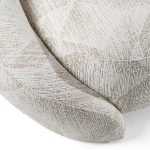 Divani Casa Gentle Modern Beige Pattern Fabric Sofa Model VGOD-ZW-24037-SOFA-BGE