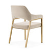 Modrest George Modern Beige Fabric & Antique Brass Dining Chair Model VGGA-GA-6218CH-1-BGE