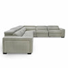 Gering Modern Beige Fabric Sectional With 2 Power Recliners