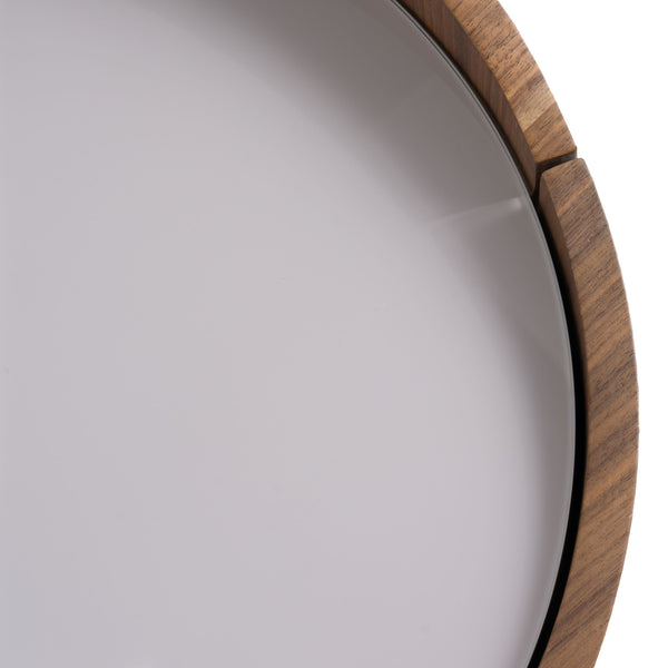 Modrest Geneva Modern Walnut Round Nightstand Model VGWCC522B-WAL