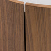 Modrest Geneva Modern Walnut Round Nightstand Model VGWCC522B-WAL