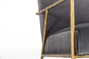 Modrest Gibbons Modern Grey Velvet & Forged Gold Accent Chair Model VGMY-2721-GRY