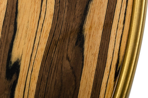 Modrest Gilcrest Glam Brown And Gold Marble Coffee Table Model VGODLZ-199C