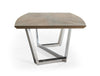 Gilroy Modern Walnut & Stainless Steel Dining Table