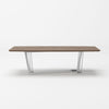 Modrest Gilroy Modern Walnut & Stainless Steel Dining Table Model VGBBMI2003T-WAL-DT