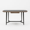 Modrest Girard Modern Walnut & Black Glass Desk Model VGBBMQ2002DK-2