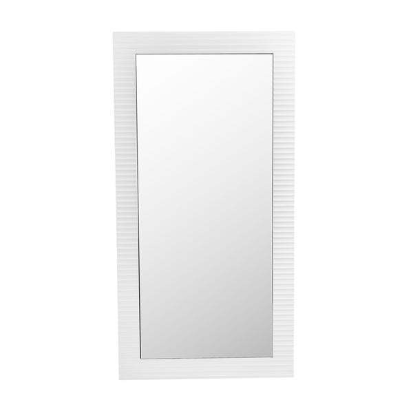 Modrest Glinda Modern Pearl White Floor Mirror Model VGHB429G2-WHT