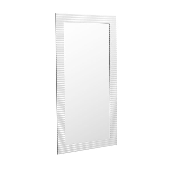 Modrest Glinda Modern Pearl White Floor Mirror Model VGHB429G2-WHT