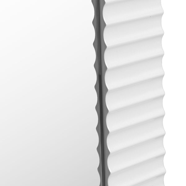 Modrest Glinda Modern Pearl White Floor Mirror Model VGHB429G2-WHT