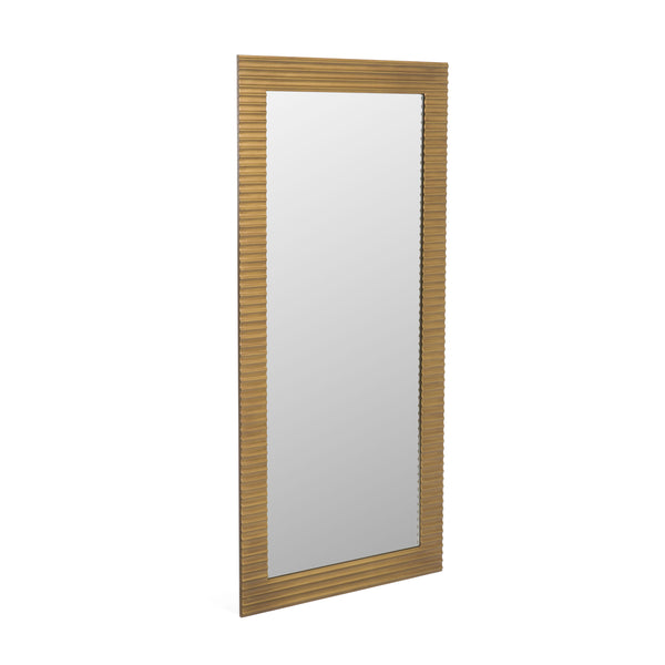 Modrest Glinda Modern Brushed Brass Floor Mirror Model VGHB429G2-BRS