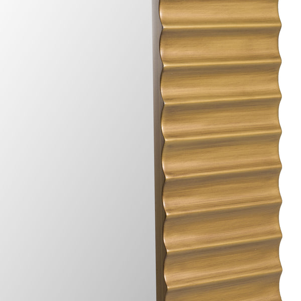 Modrest Glinda Modern Brushed Brass Floor Mirror Model VGHB429G2-BRS