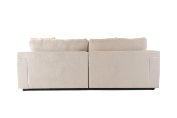 Divani Casa Gloria Modern White Fabric Sofa Model VGSX-22052-SOFA-PRL