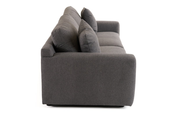Divani Casa Gloria Modern Grey Fabric Sofa Model VGSX-22052-SOFA-SILT