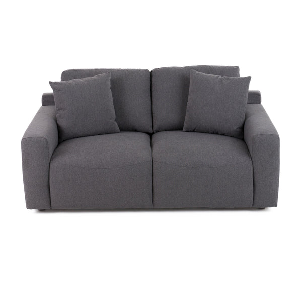 Divani Casa Gloria Modern Grey Fabric Loveseat Model VGSX-22052-LOVE-SILT