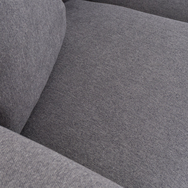 Gloria Modern Grey Fabric Loveseat