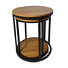 Furniture of America Mollie Natural/Black Contemporary Nesting Tables (2/Ctn) Model GM-5015-2PK