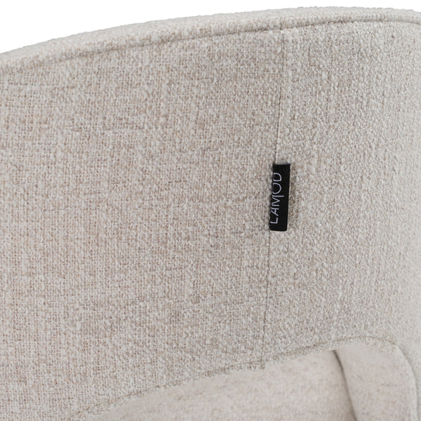 Modrest Gordon Modern Cream Fabric Swivel Dining Chair Model VGKK-KF-Y2176-CRM