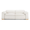 Divani Casa Gregory Modern Off White Leather Sofa With 2 Recliners Model VGKV-KM.6368-SOFA-OFF