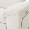 Gregory Modern Off-White Leather Sofa w/ 2 Recliners