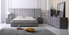 Eastern King Modrest Buckley Grey & Black Stainless Steel Bedroom Set Model VGVC2003-SET-EK