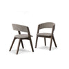 Modrest Grover Modern Grey & Dark Wenge Dining Chair (Set Of 2) Model VGMA-MI-722