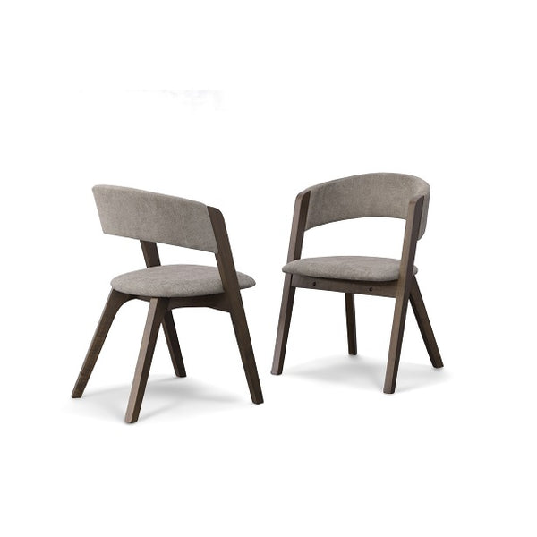Modrest Grover Modern Grey & Dark Wenge Dining Chair (Set Of 2) Model VGMA-MI-722