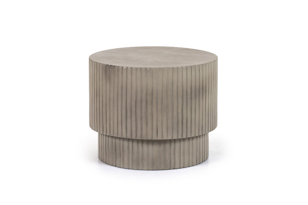 Modrest Gruver Modern Grey Concrete End Table Model VGGR-674650-GRY