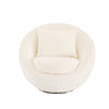 Modrest Gypsum Modern White Swivel Accent Chair Model VGMFOC-284-WHT-CH